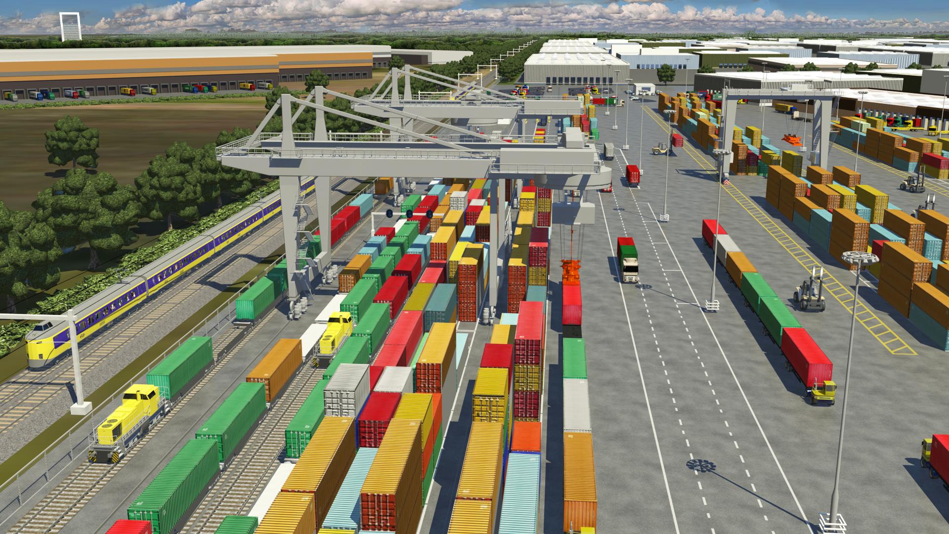 Geslaagde testrit op nieuwe railterminal