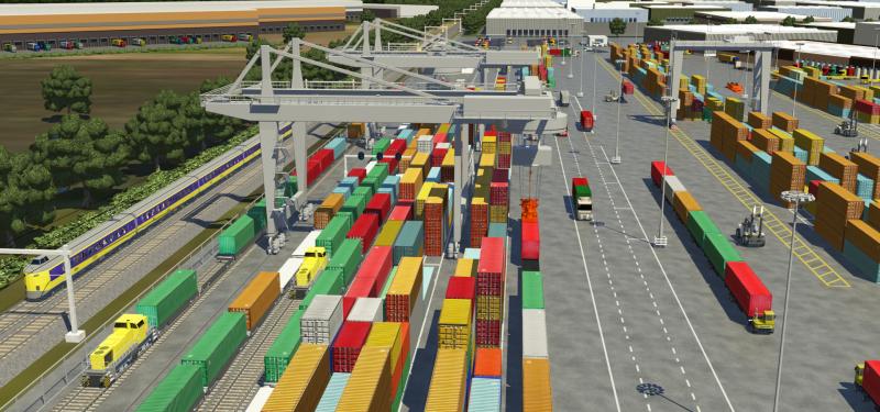 Geslaagde testrit op nieuwe railterminal