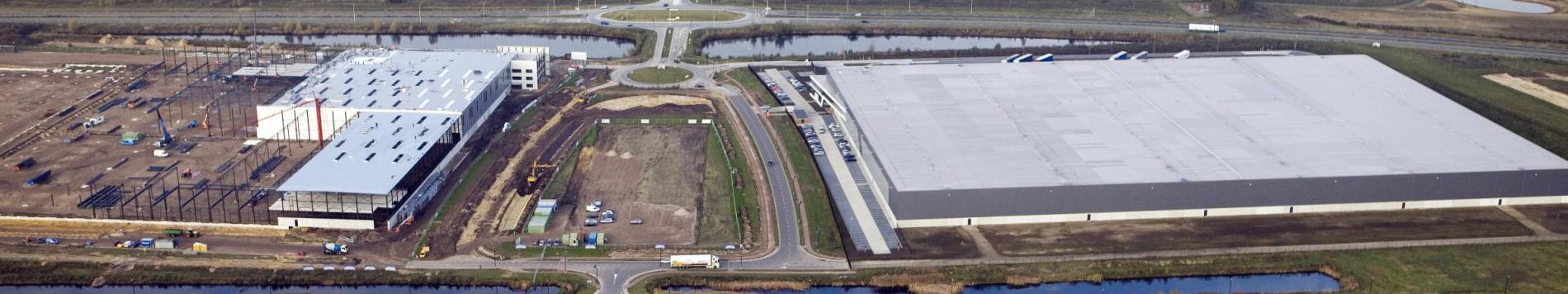 Hightechlogistiek centrum Shop Apotheke op Trade Port Noord
